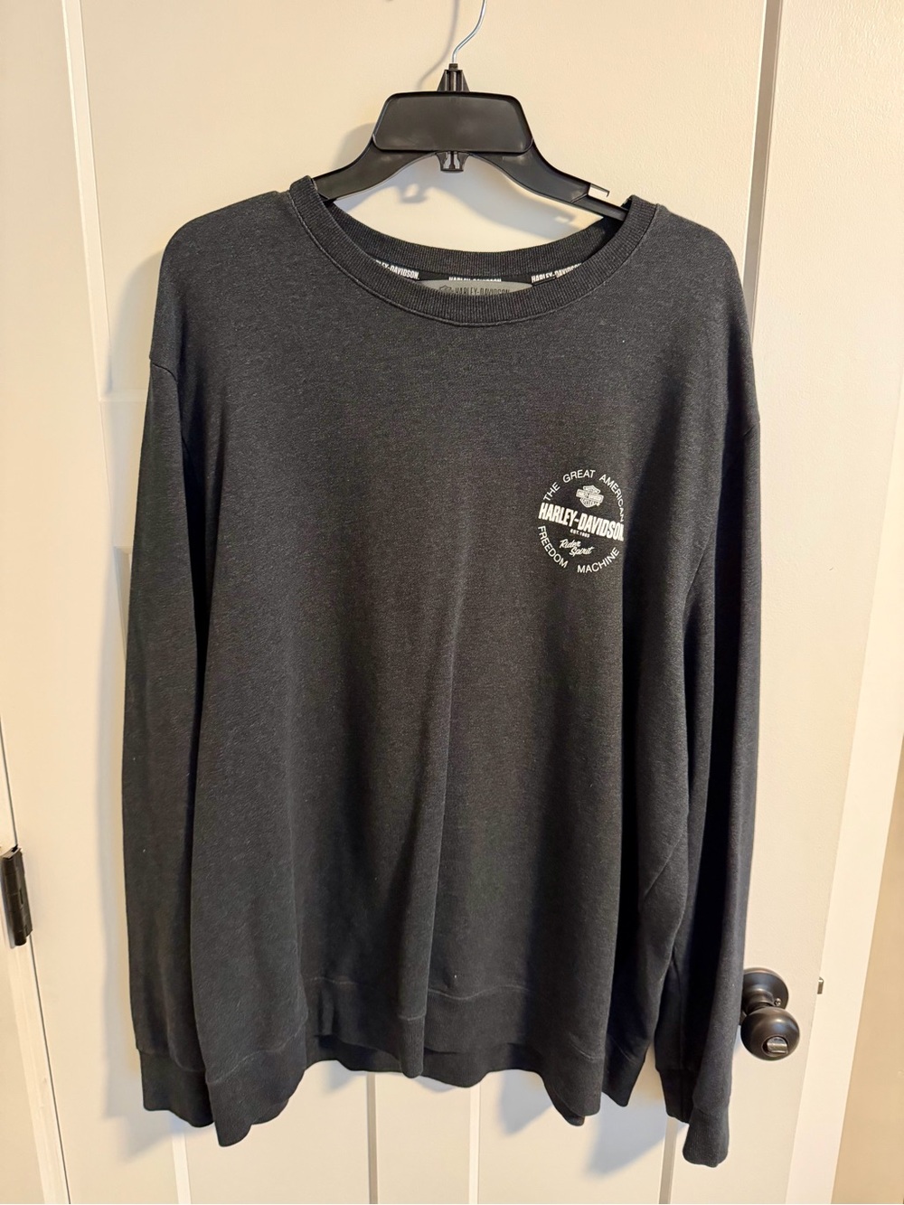 Harley-Davidson Men's Black Graphic Crewneck Sweater size XXL